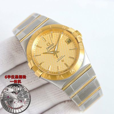 Omega Replica Constellation 38MM Premium Steel Original Movement Gold Watch